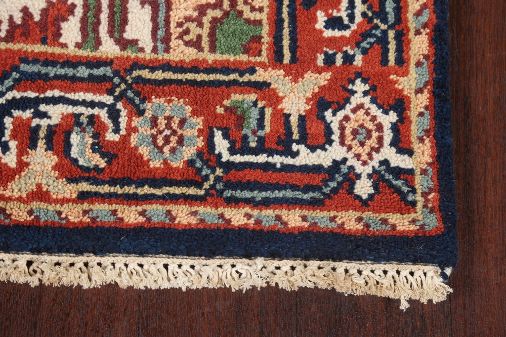 Handmade Heriz Serapi Oriental Wool Rug 3x6