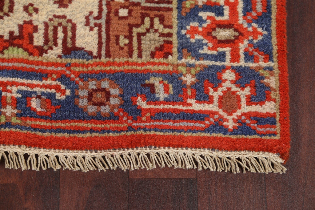 Handmade Heriz Serapi Oriental Runner Rug 3x8