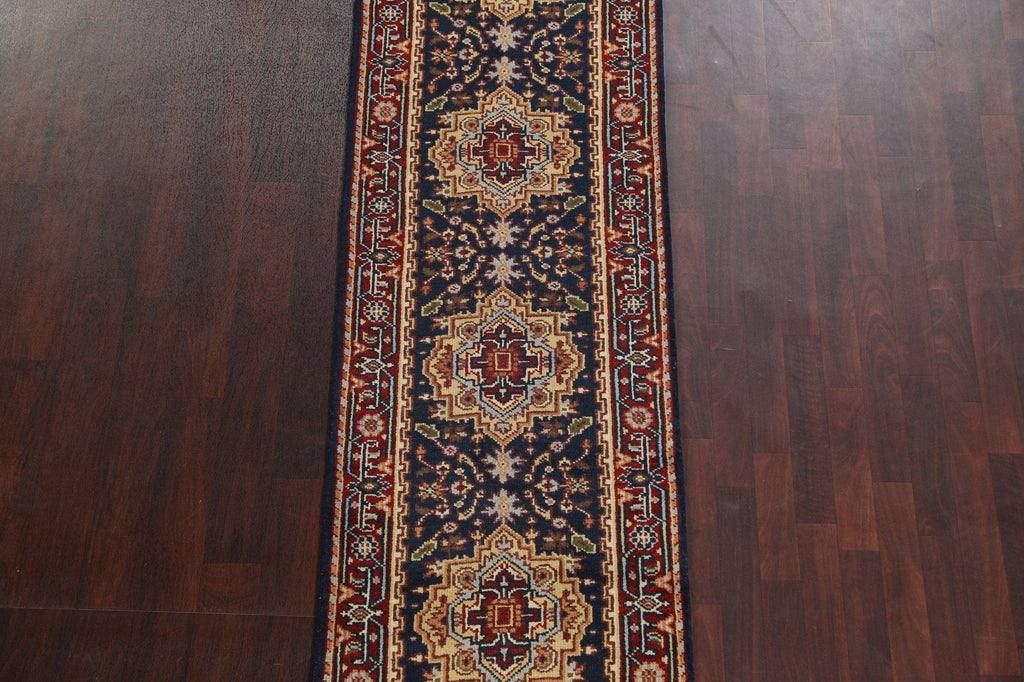 Geometric Heriz Serapi Oriental Runner Rug 3x10