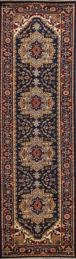 Geometric Heriz Serapi Oriental Runner Rug 3x10