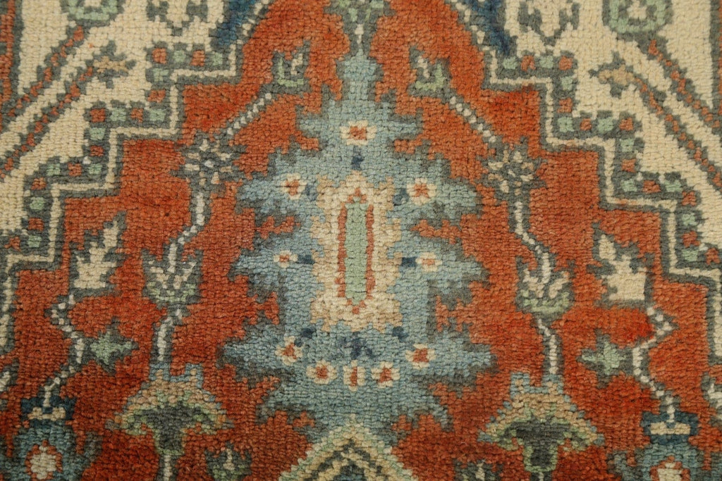 Hand-Knotted Heriz Serapi Wool Oriental Rug 3x5