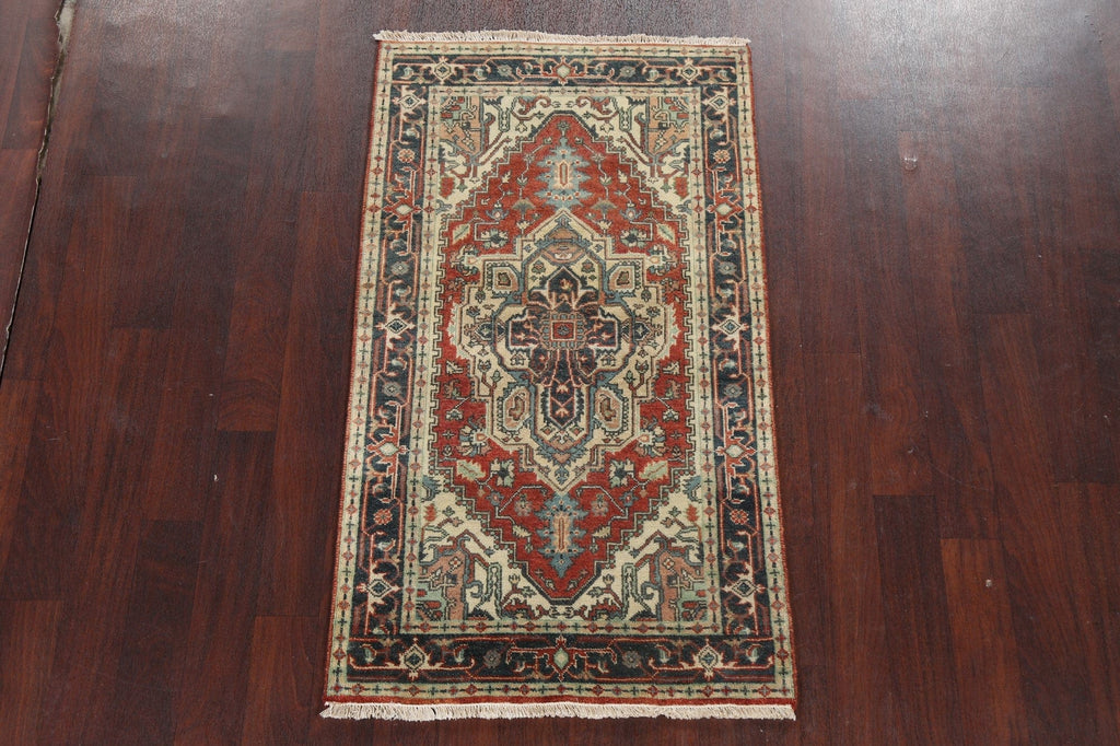 Handmade Heriz Serapi Wool Oriental Rug 3x5