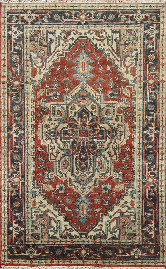 Handmade Heriz Serapi Wool Oriental Rug 3x5