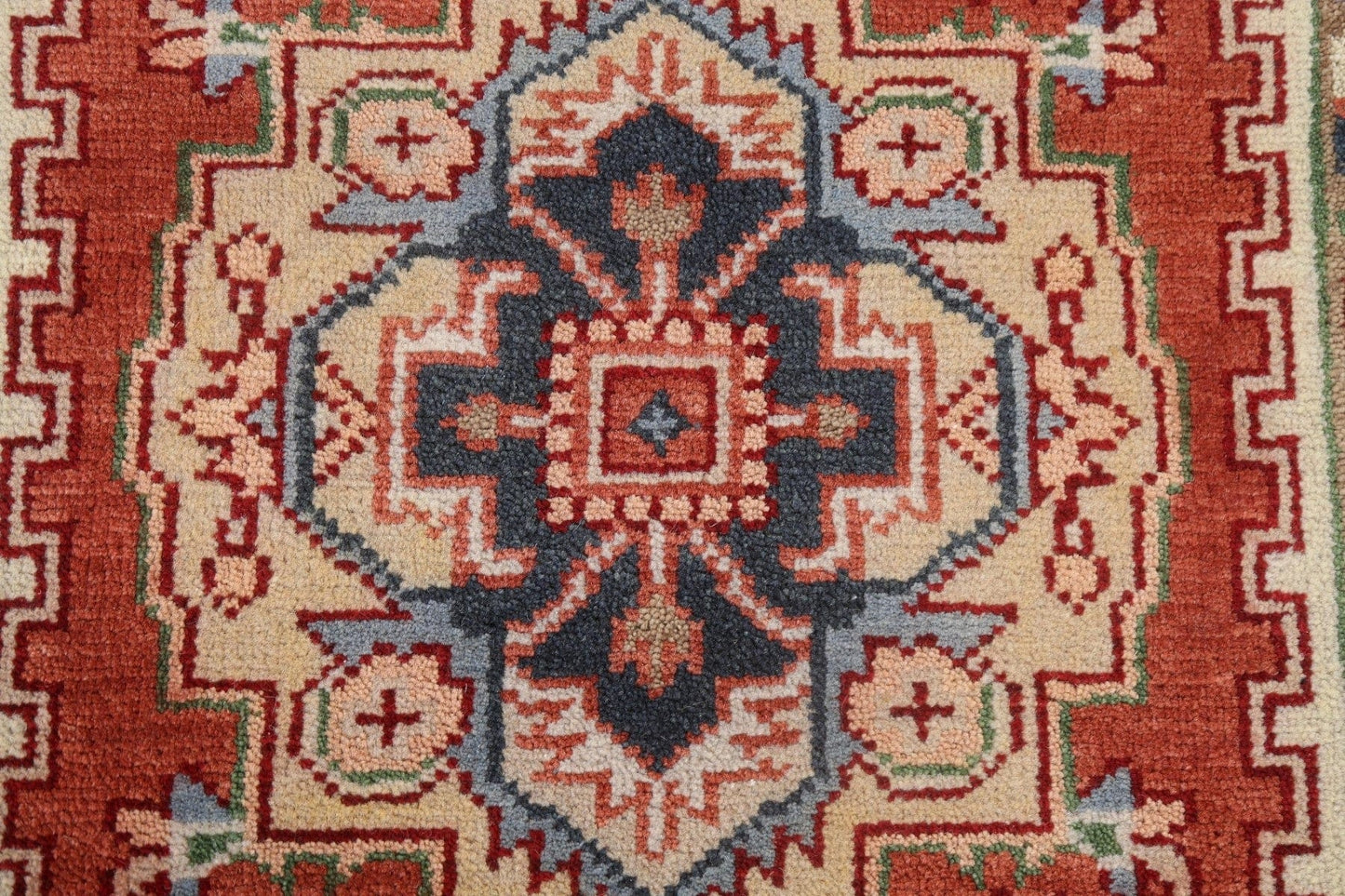 Hand-Knotted Heriz Serapi Oriental Wool Rug 3x5