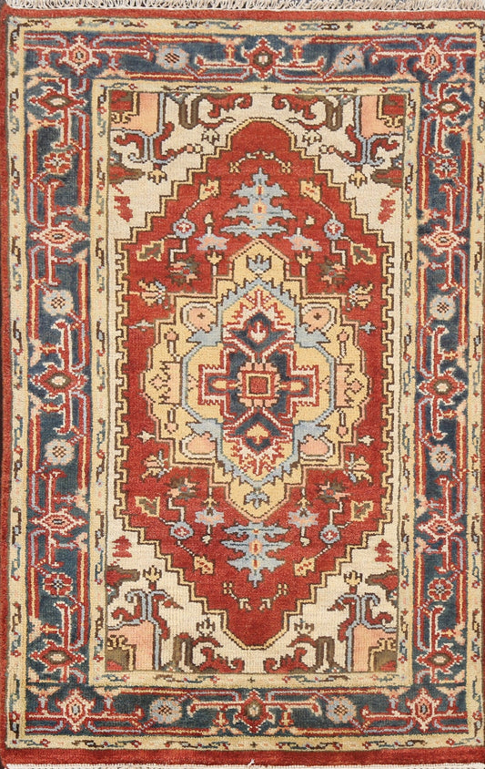 Handmade Heriz Serapi Oriental Wool Rug 3x5