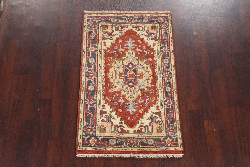 Handmade Heriz Serapi Oriental Wool Rug 3x5