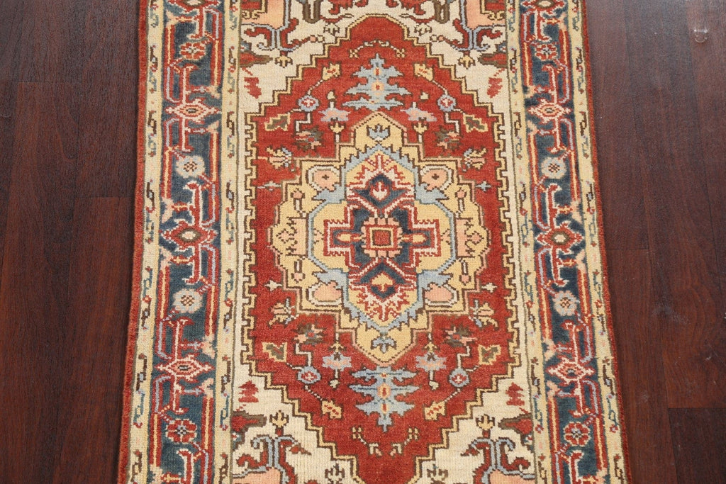 Handmade Heriz Serapi Oriental Wool Rug 3x5