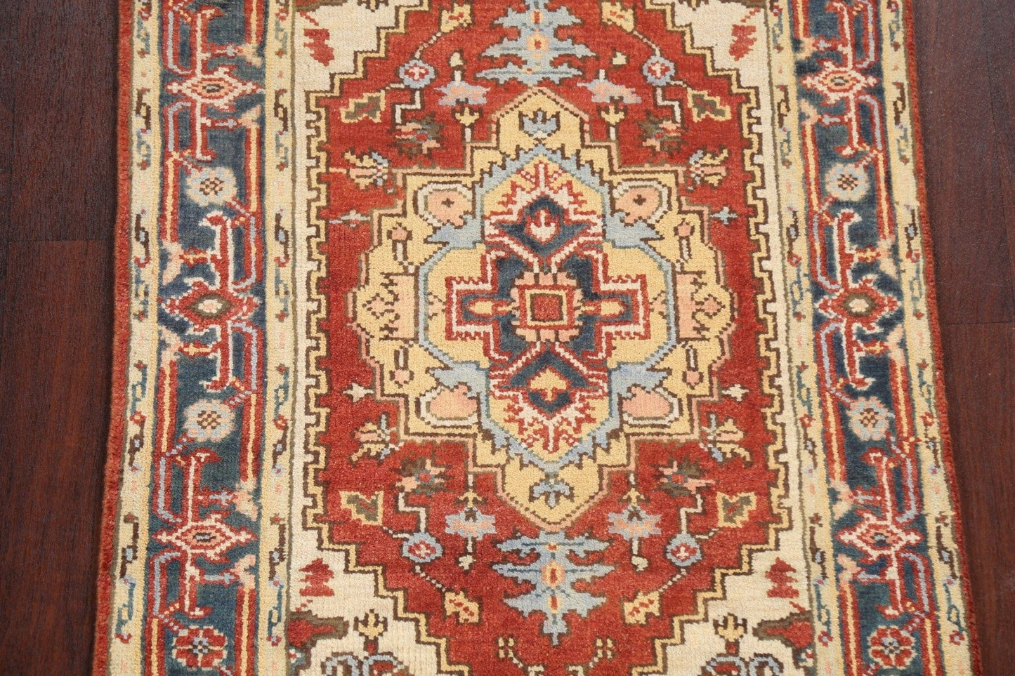 Handmade Heriz Serapi Oriental Wool Rug 3x5