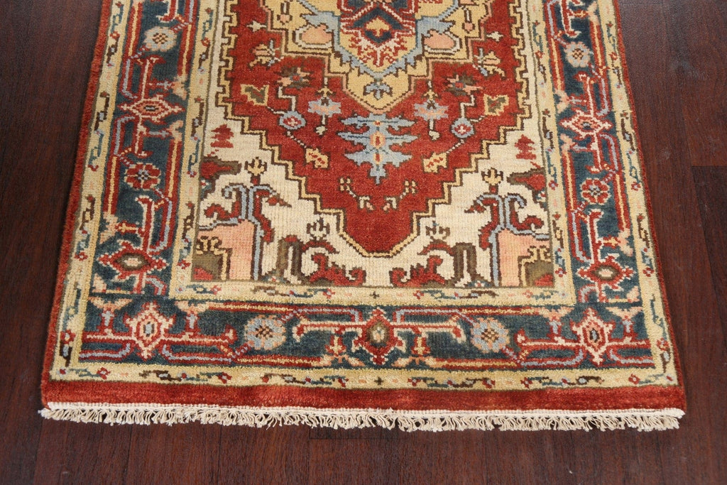 Handmade Heriz Serapi Oriental Wool Rug 3x5