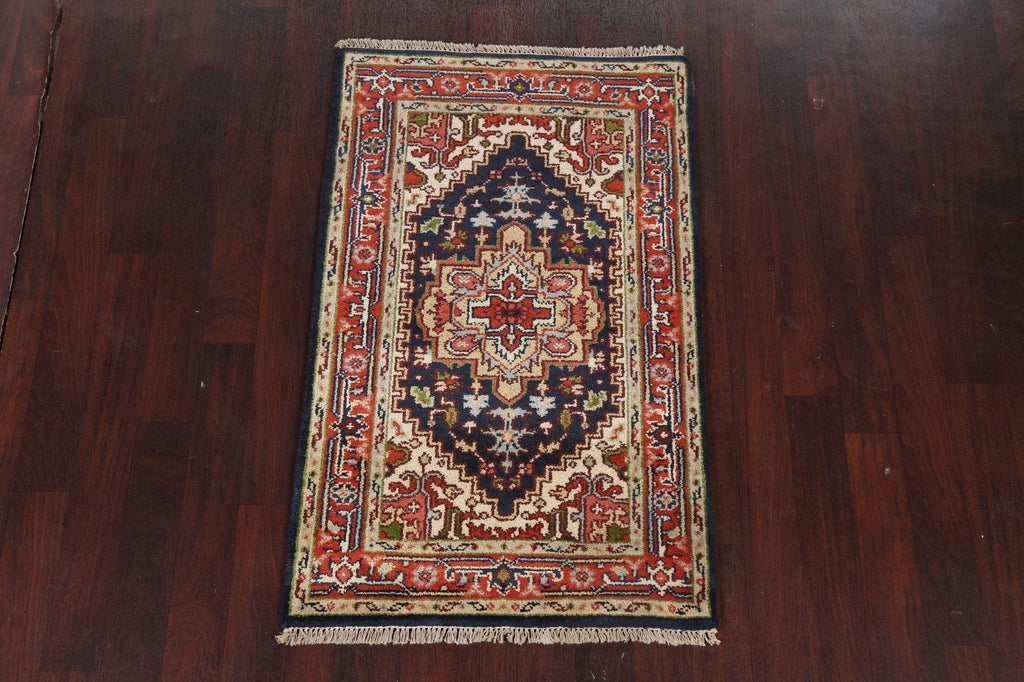 Geometric Heriz Serapi Oriental Wool Rug 3x5