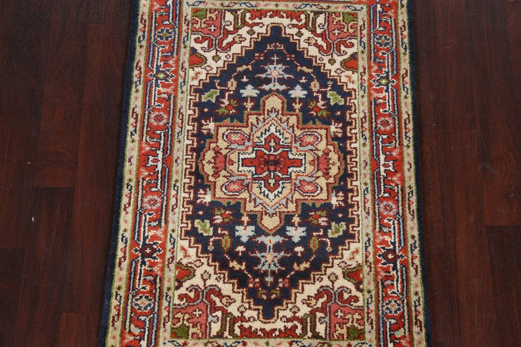 Geometric Heriz Serapi Oriental Wool Rug 3x5