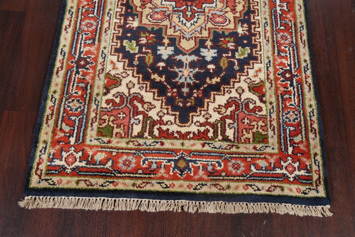 Geometric Heriz Serapi Oriental Wool Rug 3x5