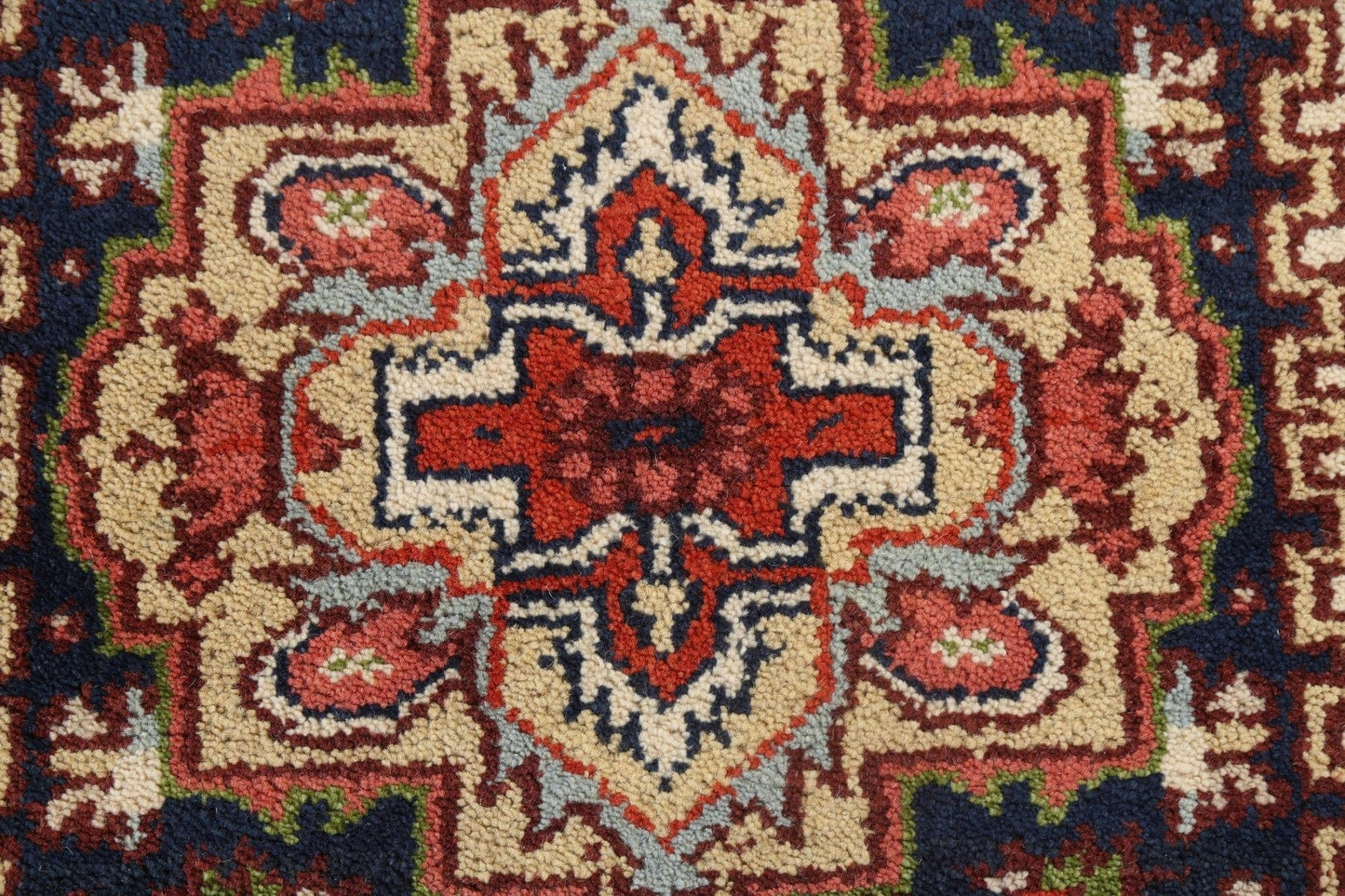 Geometric Heriz Serapi Oriental Wool Rug 3x5