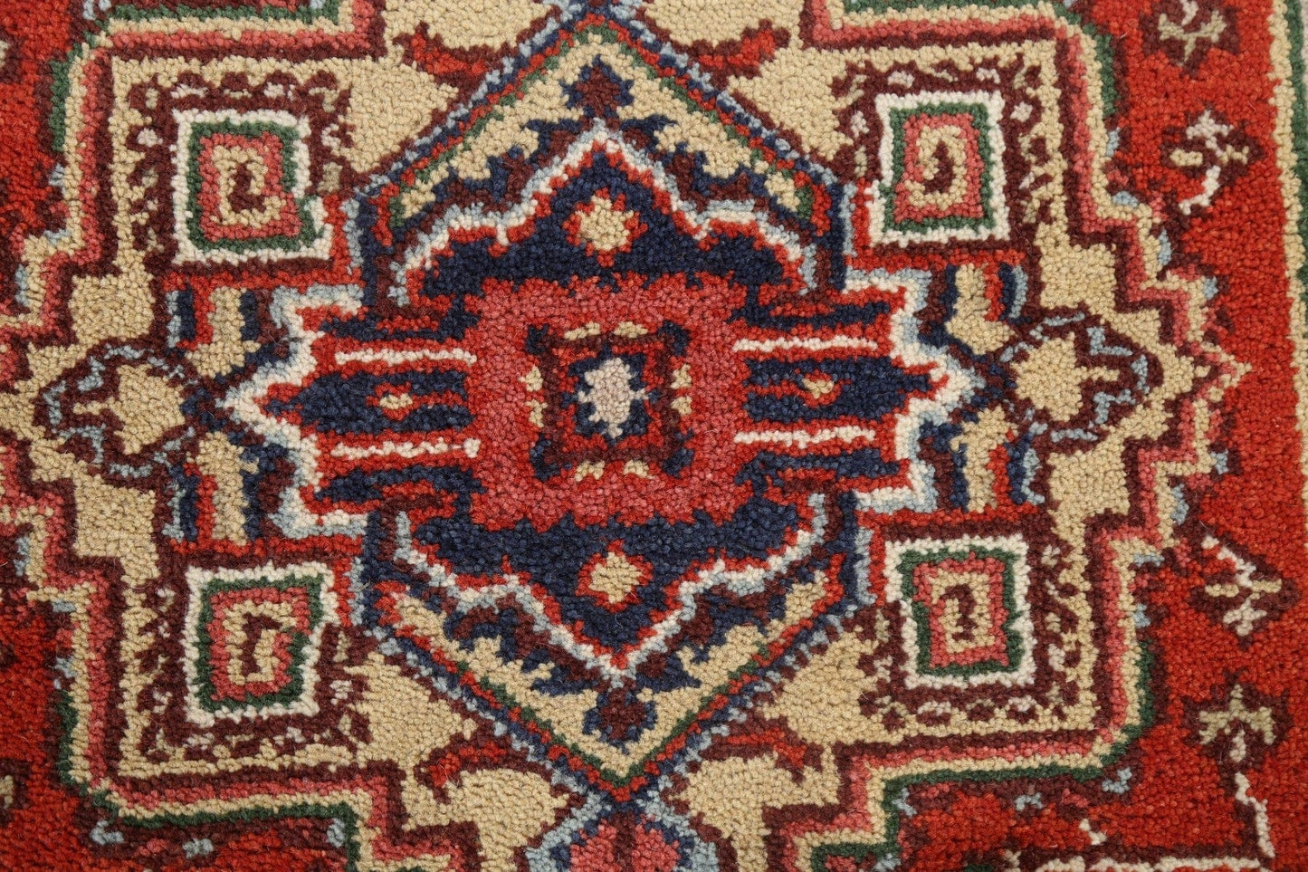 Red Wool Heriz Serapi Oriental Handmade Rug 3x5