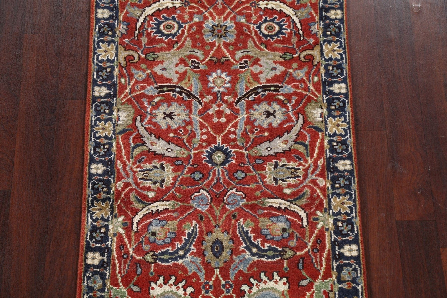 Red Floral Sultanabad Oriental Wool Rug 3x5