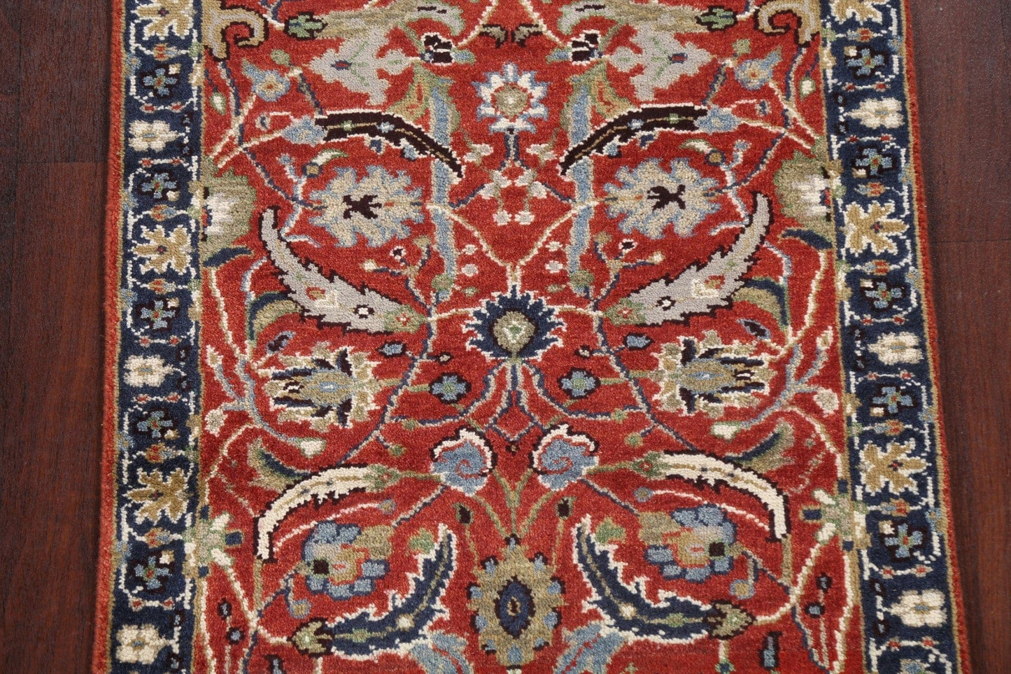 Red Floral Sultanabad Oriental Wool Rug 3x5