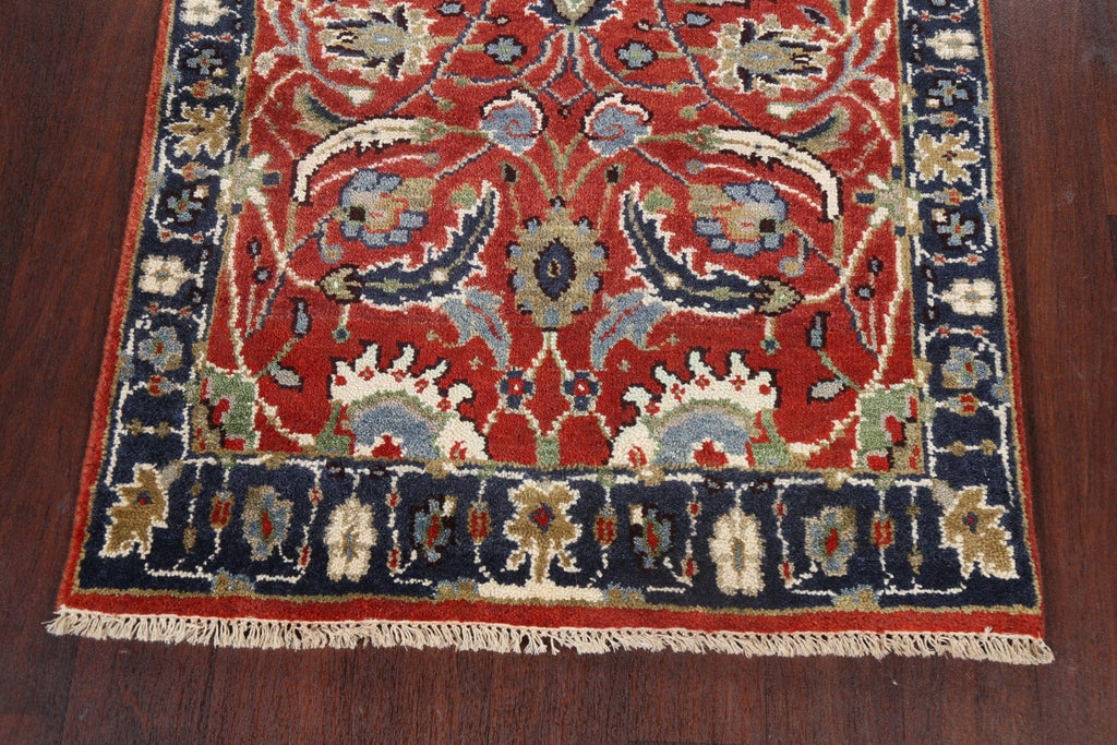 Red Floral Sultanabad Oriental Wool Rug 3x5