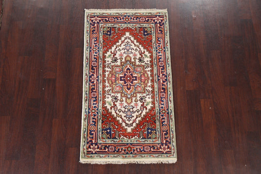 Geometric Wool Heriz Serapi Oriental Rug 3x5