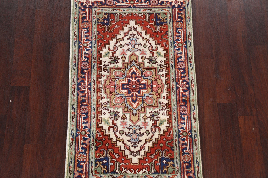 Geometric Wool Heriz Serapi Oriental Rug 3x5