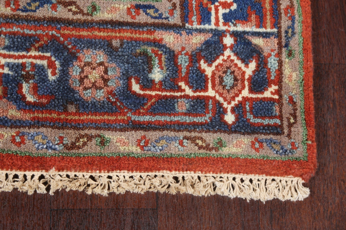 Hand-Knotted Heriz Serapi Oriental Wool Rug 3x5