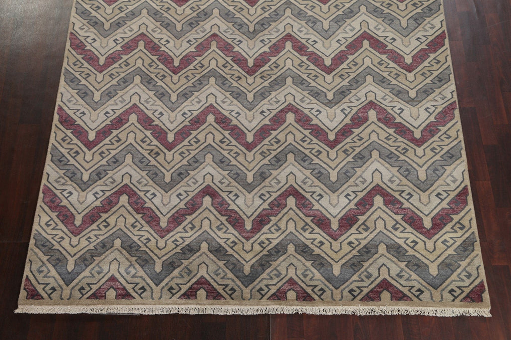 Chevron Style Modern Oriental Area Rug 8x10