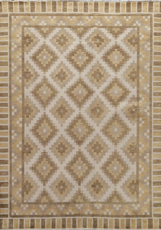 All-Over Geometric Modern Oriental Area Rug 8x10