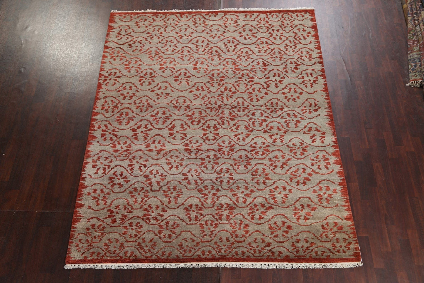 All-Over Handmade Abstract Oriental Area Rug 8x10