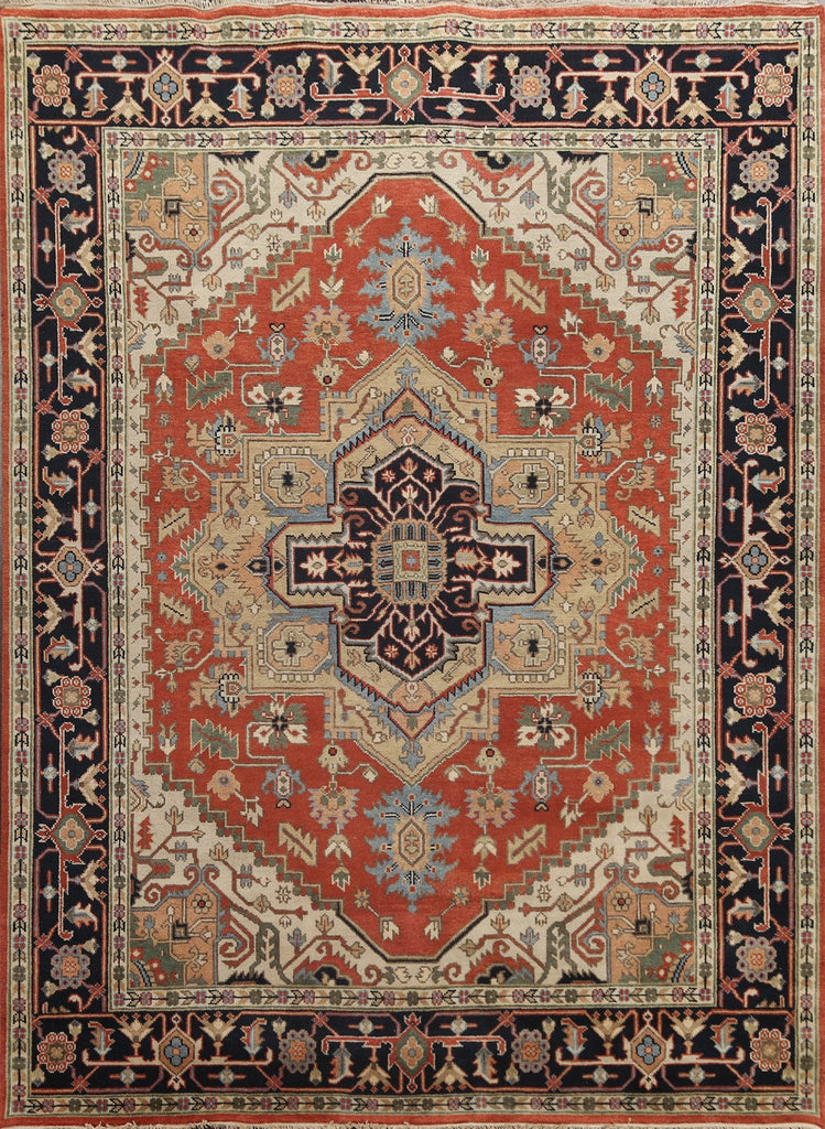 Handmade Wool Heriz Serapi Oriental Area Rug 8x10