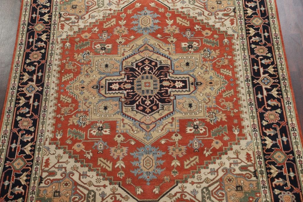 Handmade Wool Heriz Serapi Oriental Area Rug 8x10