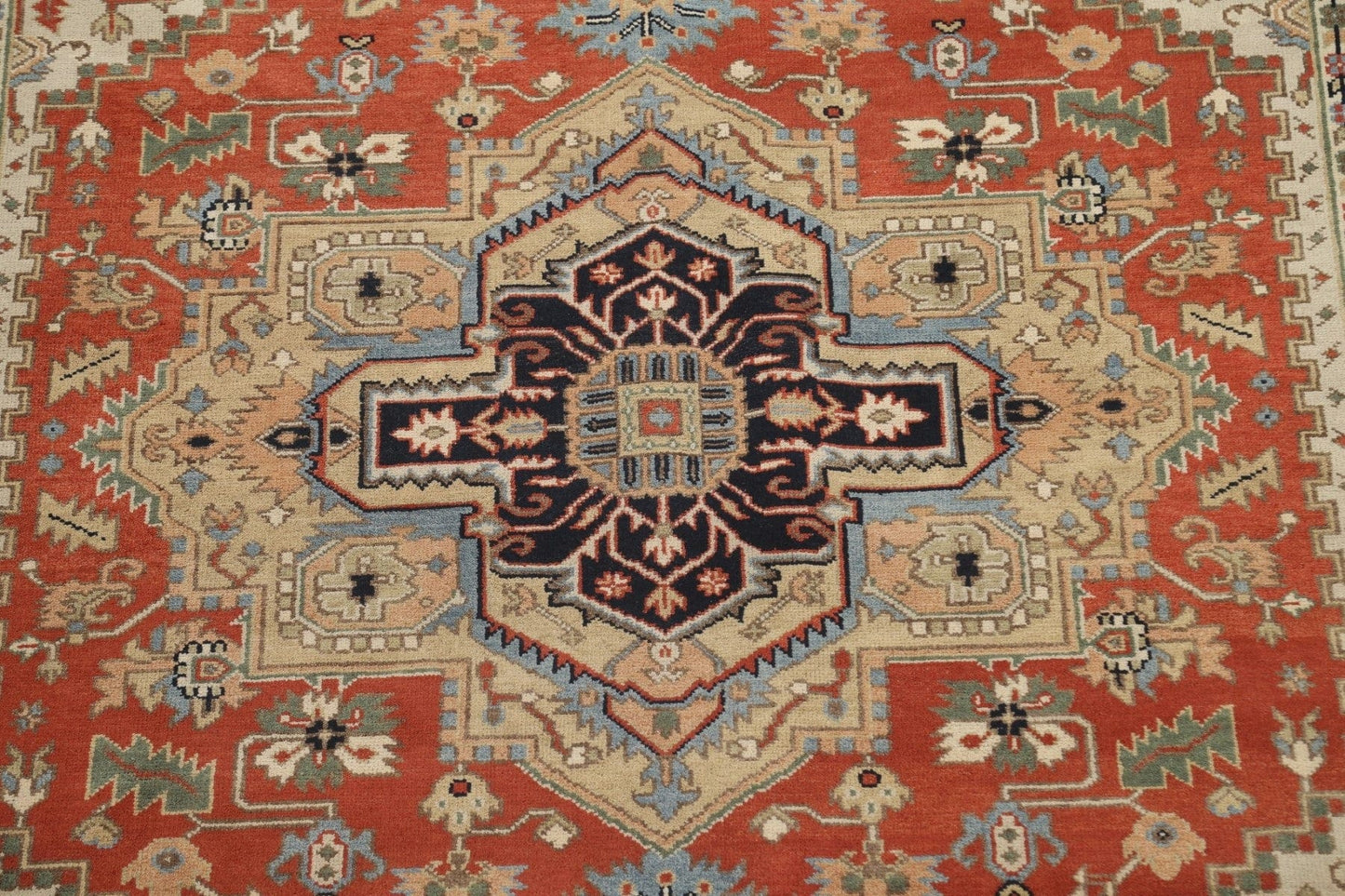 Handmade Wool Heriz Serapi Oriental Area Rug 8x10