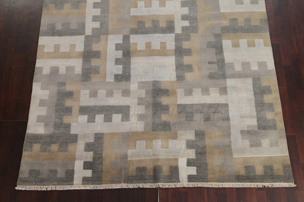 Modern Wool Abstract Oriental Area Rug 8x10