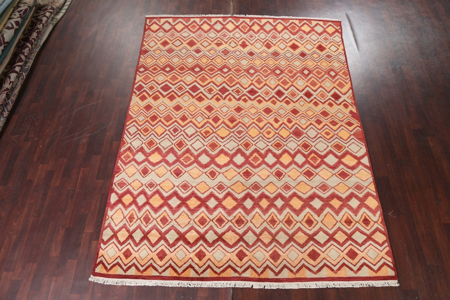 All-Over Geometric Modern Oriental Area Rug 8x11