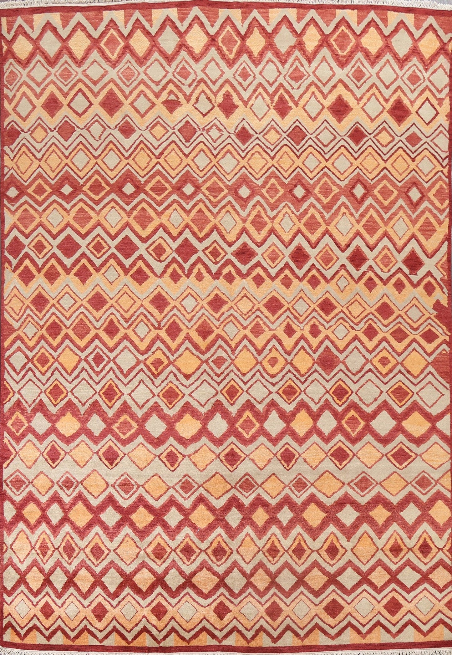 All-Over Geometric Modern Oriental Area Rug 8x11