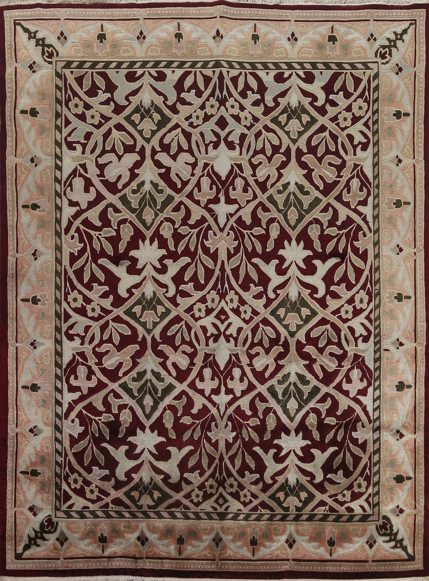 Hand-Knotted Nepalese Oriental Wool Rug 8x10