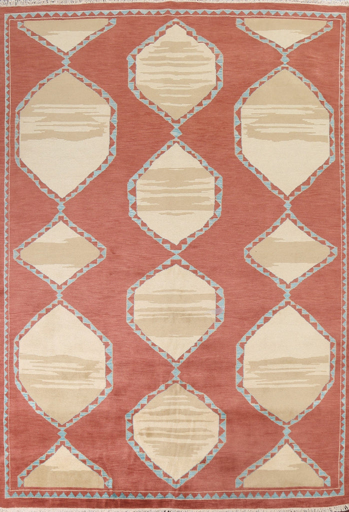 Geometric Abstract Oriental Area Rug 8x10