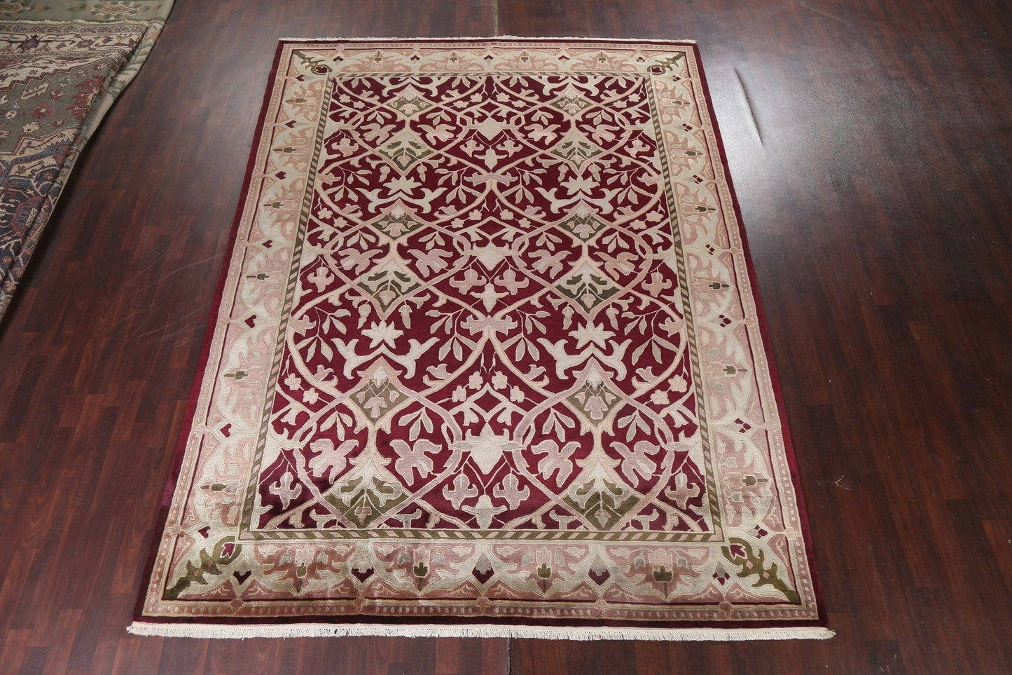 Hand-Knotted Wool Nepalese Oriental Area Rug 9x12