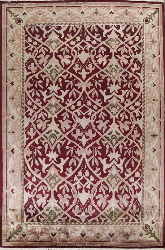 Hand-Knotted Wool Nepalese Oriental Area Rug 9x12