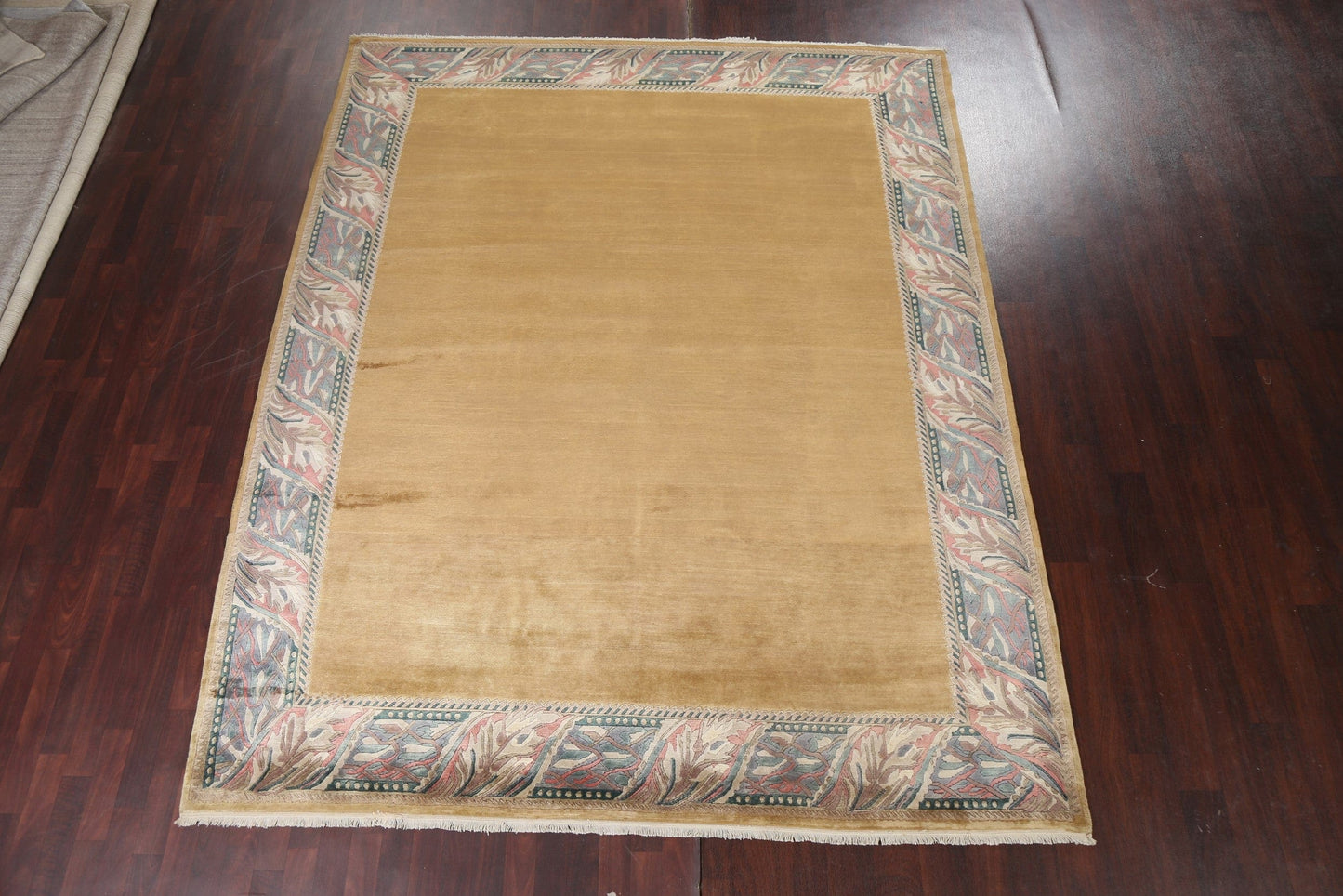 Bordered Wool Nepalese Oriental Area Rug 8x10