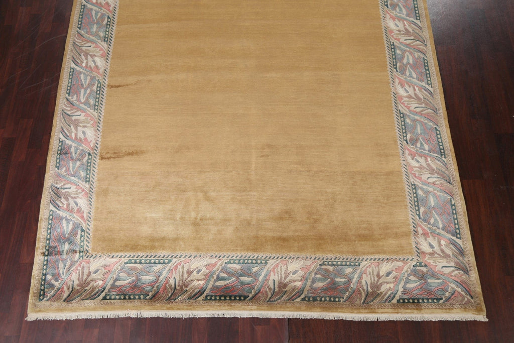 Bordered Wool Nepalese Oriental Area Rug 8x10