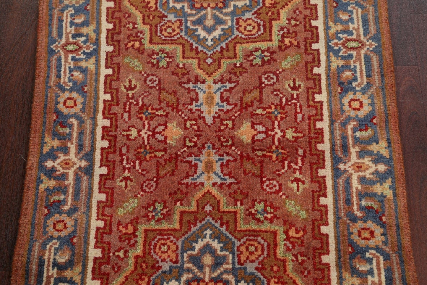 Hand-Knotted Heriz Serapi Oriental Wool Rug 3x6