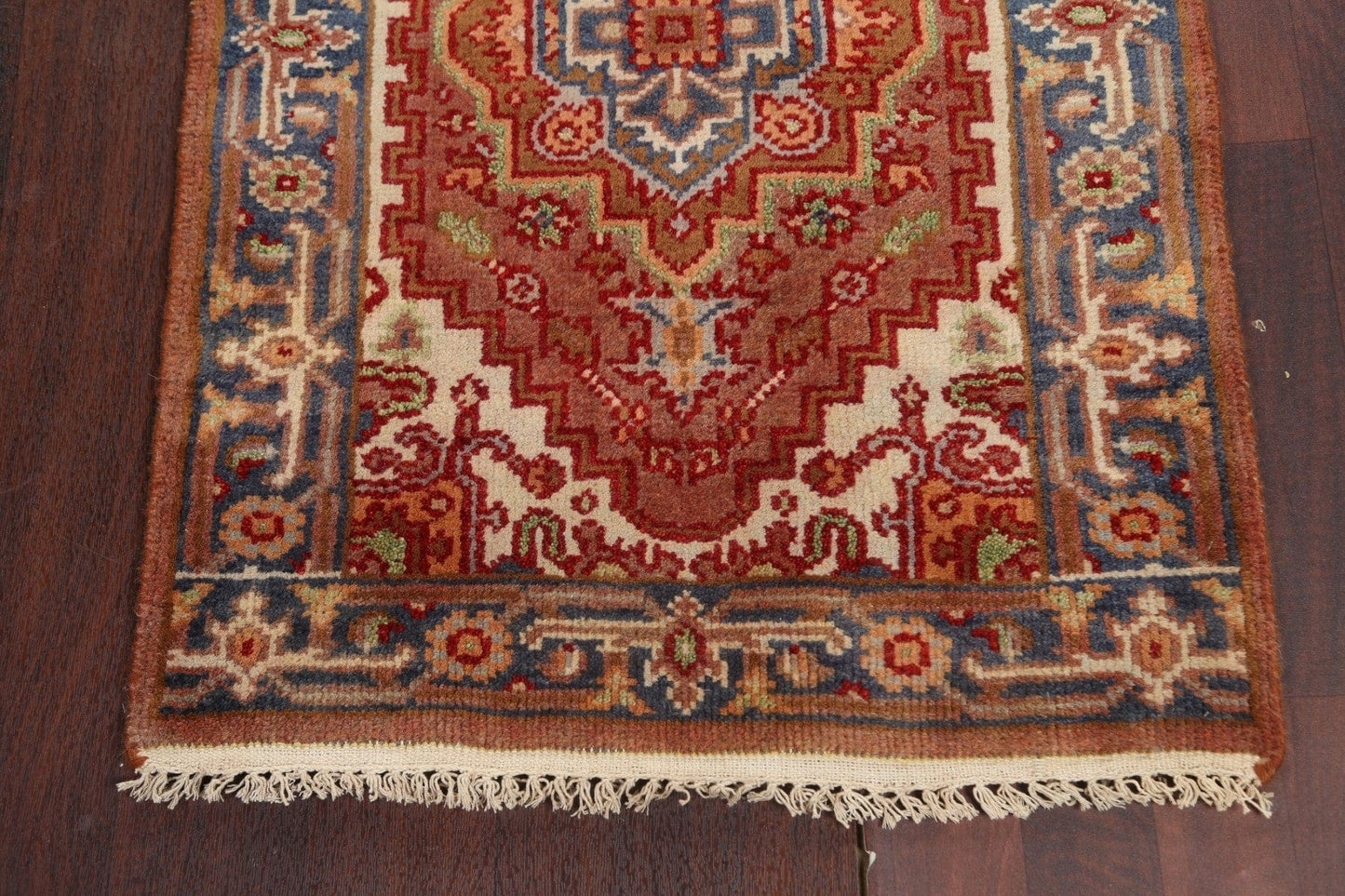 Hand-Knotted Heriz Serapi Oriental Wool Rug 3x6