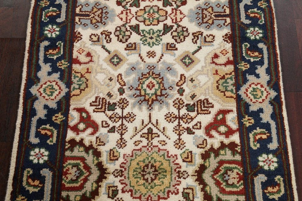 Handmade Heriz Serapi Oriental Wool Rug 3x6