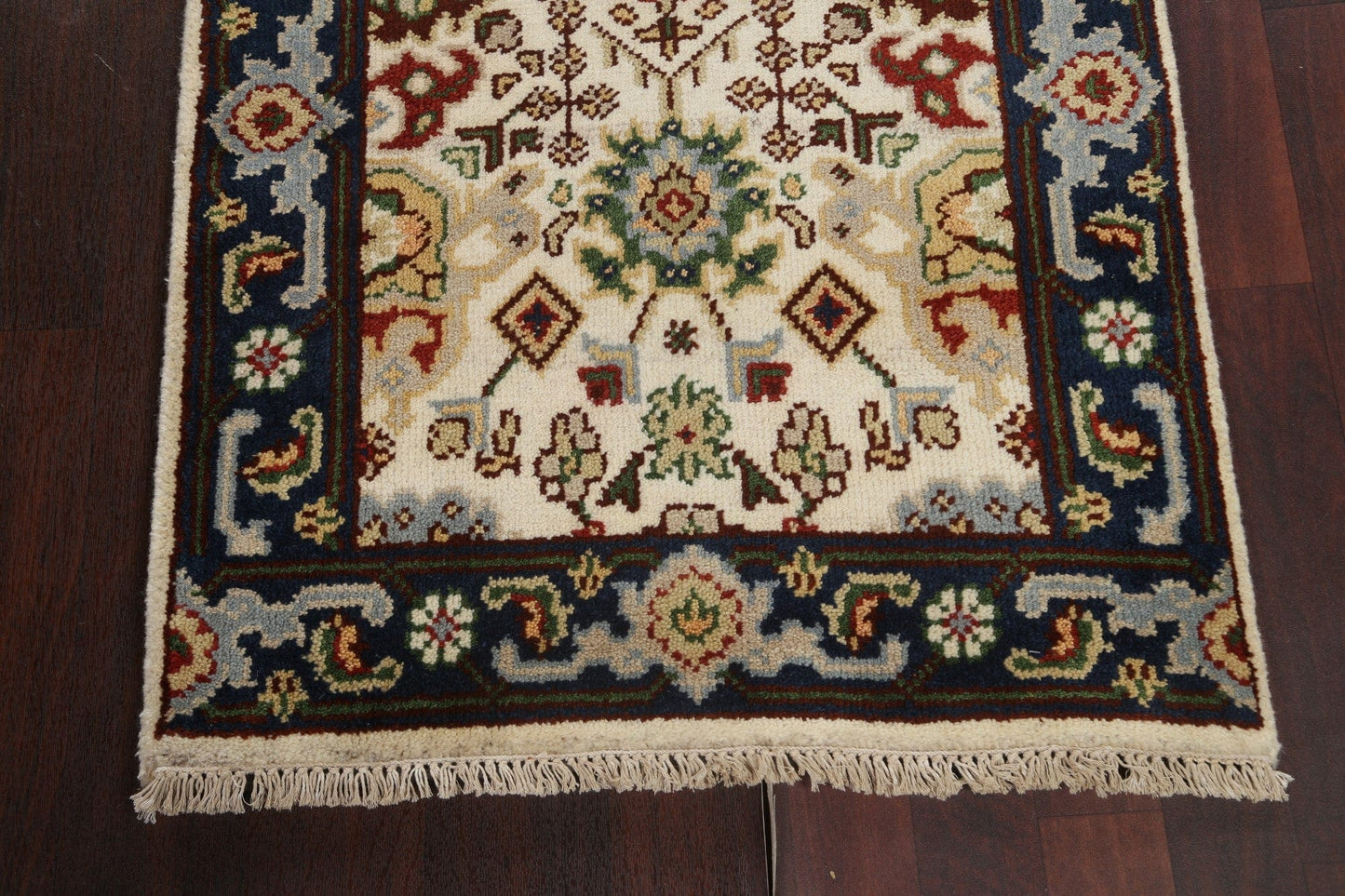 Handmade Heriz Serapi Oriental Wool Rug 3x6