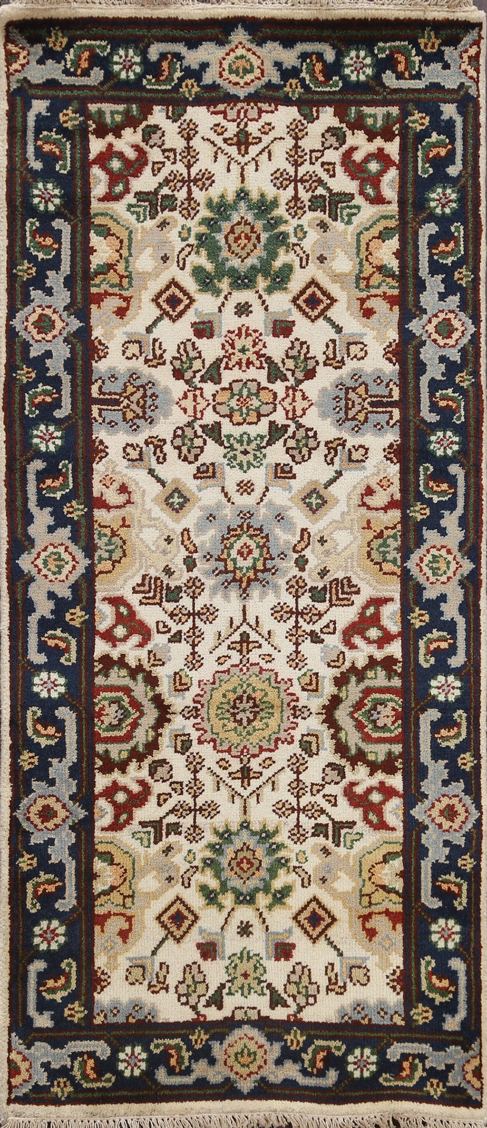 Handmade Heriz Serapi Oriental Wool Rug 3x6