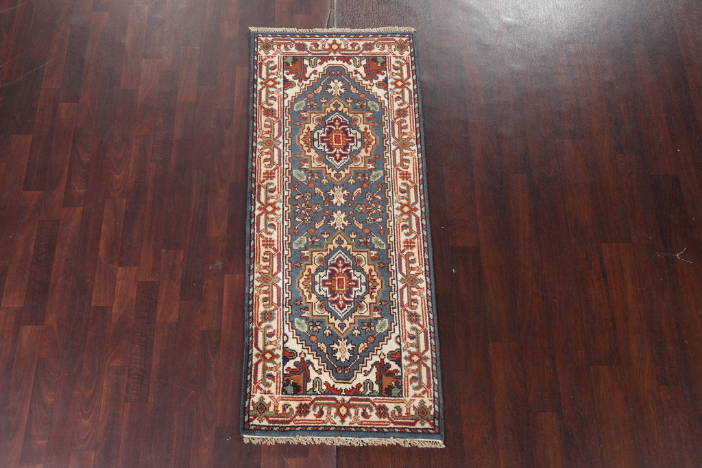 Handmade Heriz Serapi Oriental Wool Rug 3x6