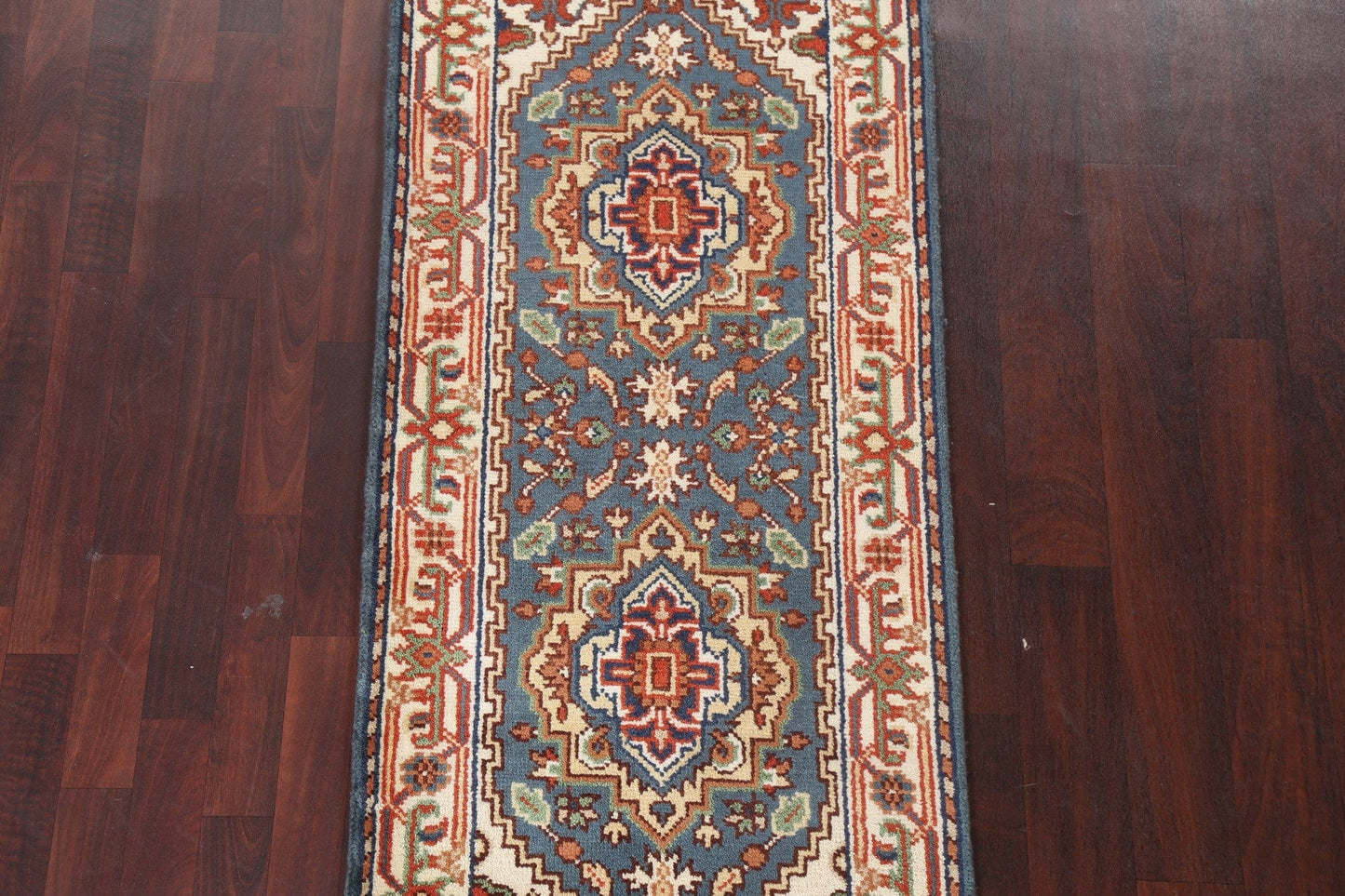 Handmade Heriz Serapi Oriental Wool Rug 3x6