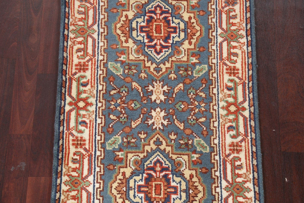 Handmade Heriz Serapi Oriental Wool Rug 3x6