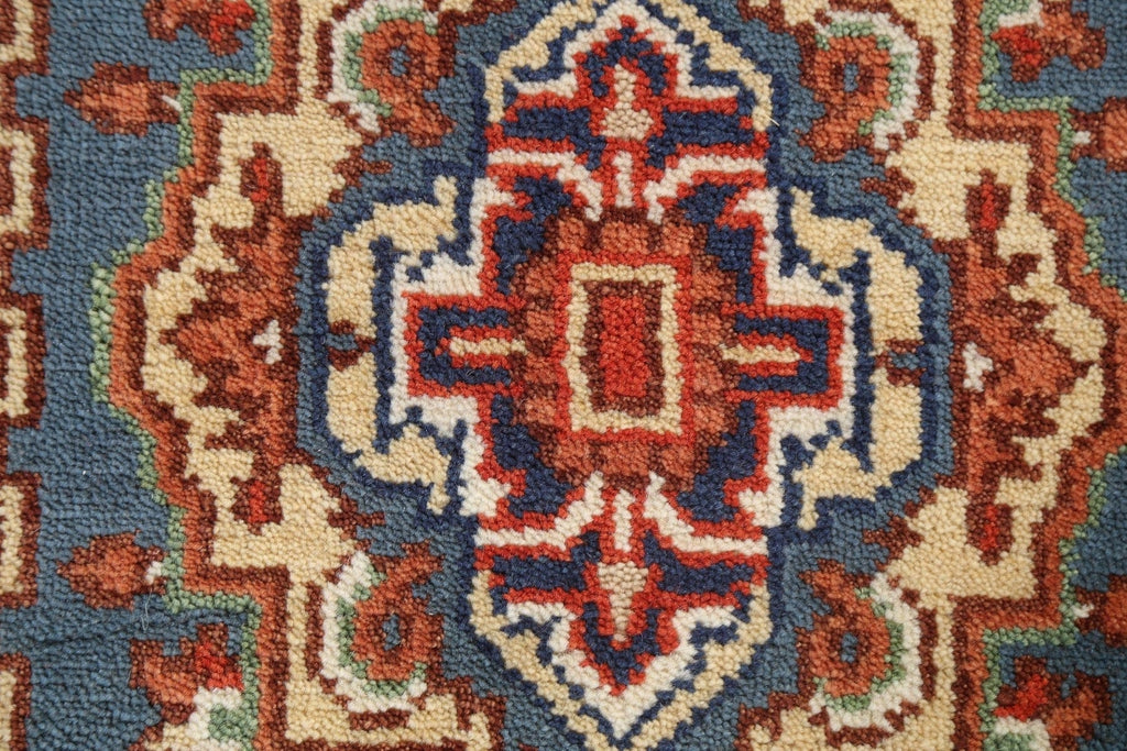 Handmade Heriz Serapi Oriental Wool Rug 3x6