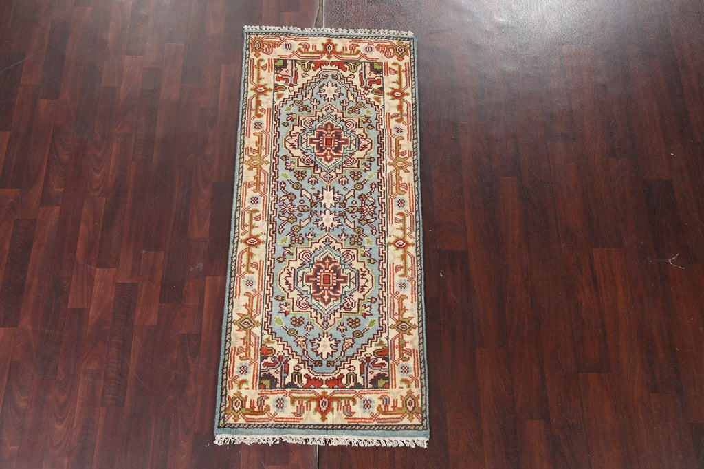 Handmade Heriz Serapi Oriental Wool Rug 3x6