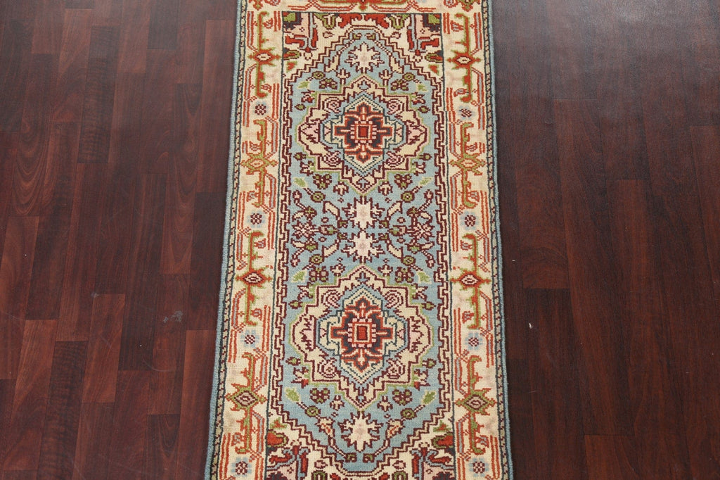 Handmade Heriz Serapi Oriental Wool Rug 3x6